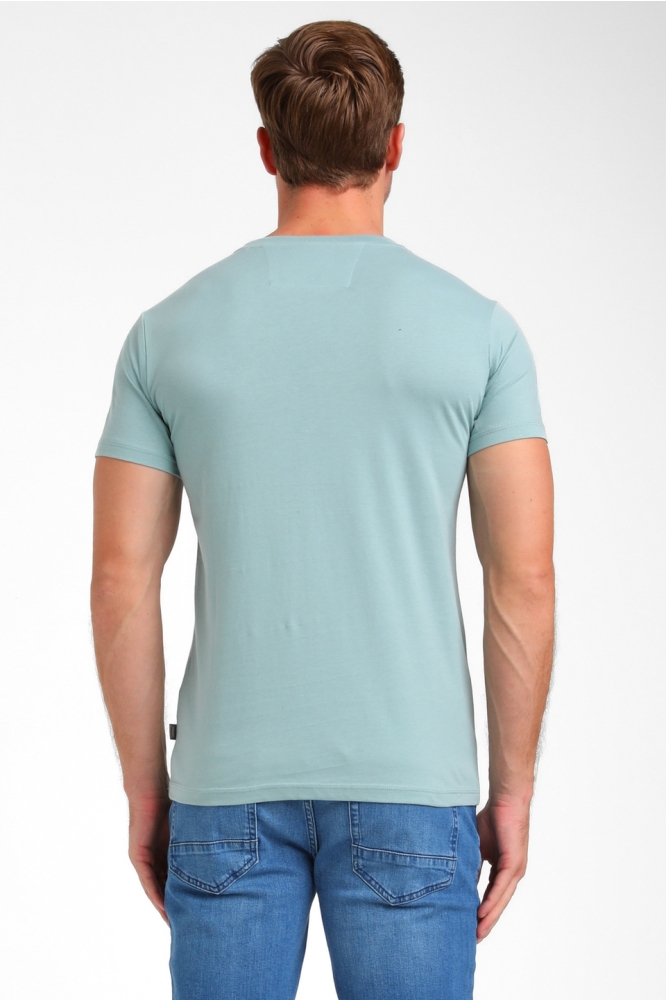FRONT PRINTED T SHIRT 155913 OCEAN BLUE